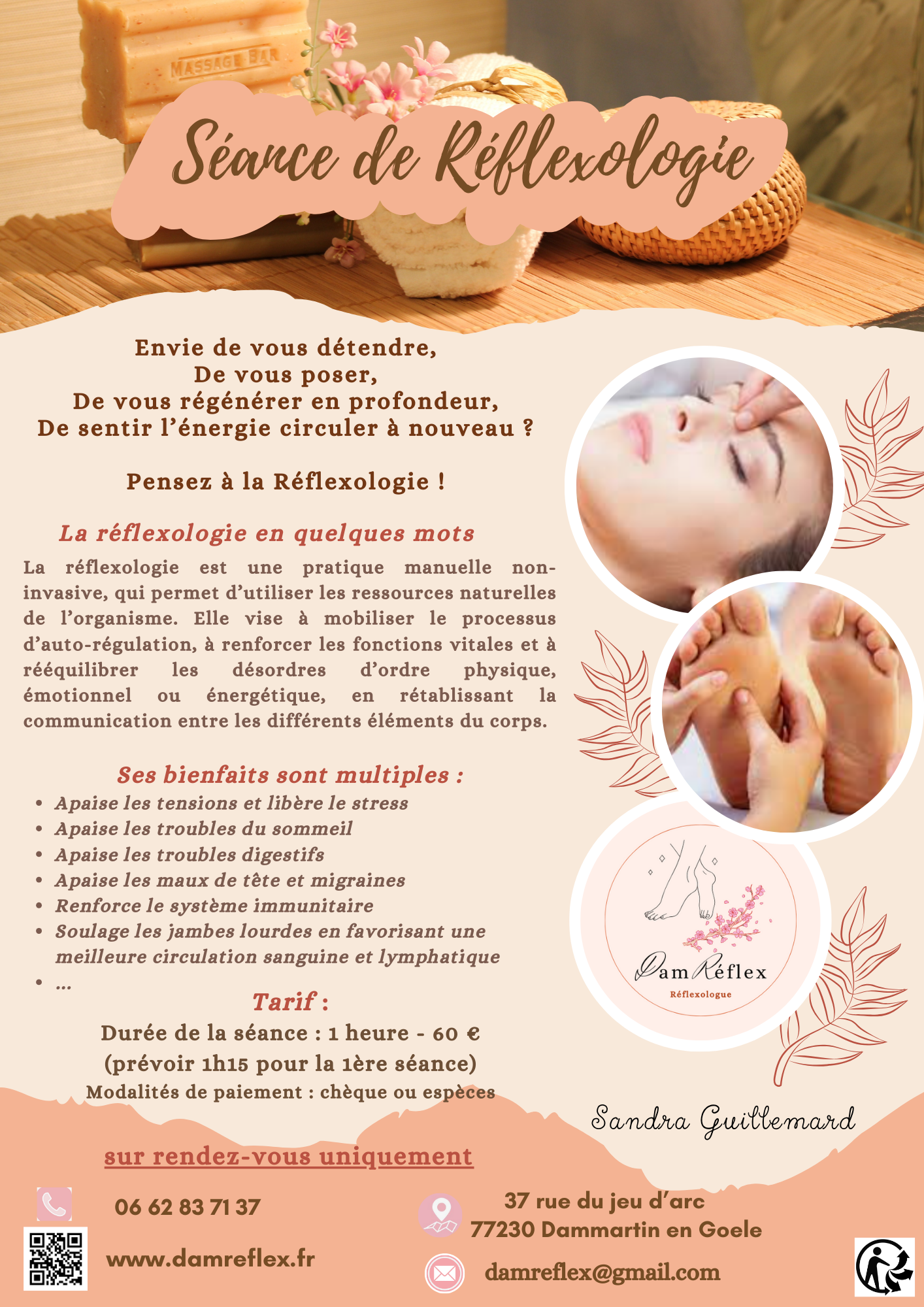 Flyer Réflexologie DamReflex